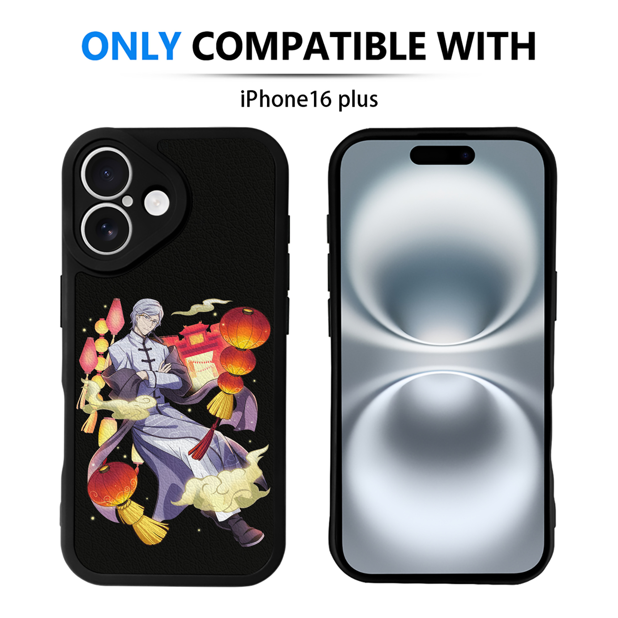 （画像用） 文豪ストレイドッグス Bungo Stray Dogs 【iPhone 16シリーズ対応】シリコンスマホケース（レザー調） 材質：シリコン